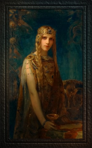 La Princesse Celte by Gaston Bussiere Old Masters Reproduction